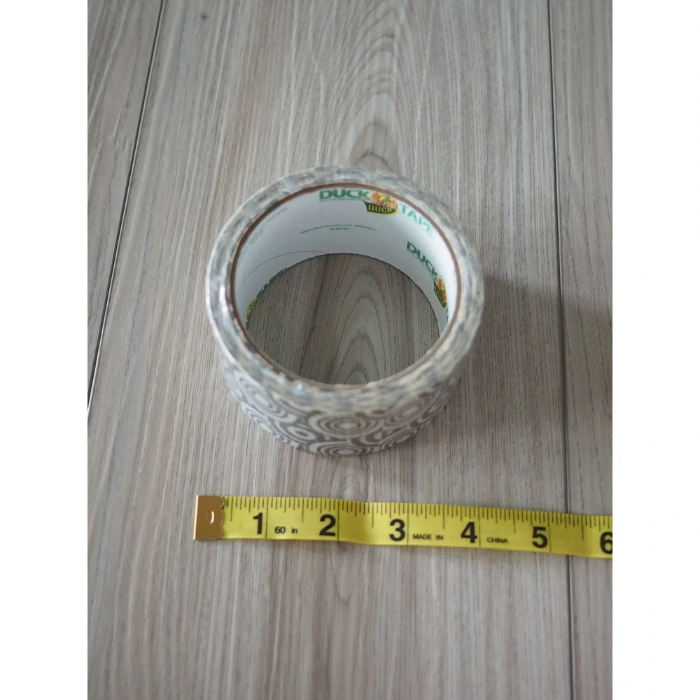 New Duck Brand Geometric Concentric Circles Black White Duct Tape Mod Craft